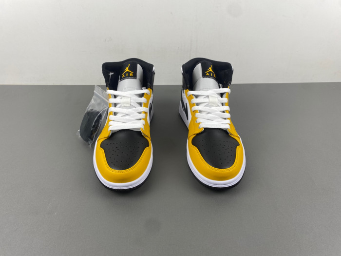 air jordan 1 mid "yellow ochre/black" dq8426-701