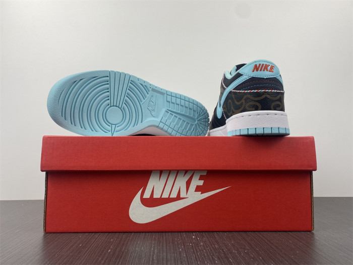 nike dunk low barber shop black dh7614-001
