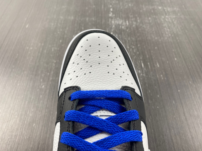nike dunk low white black blue fd9064-110