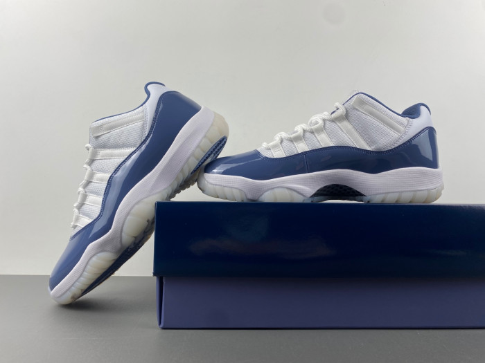 air jordan 11 low "diffused blue" fv5104-104