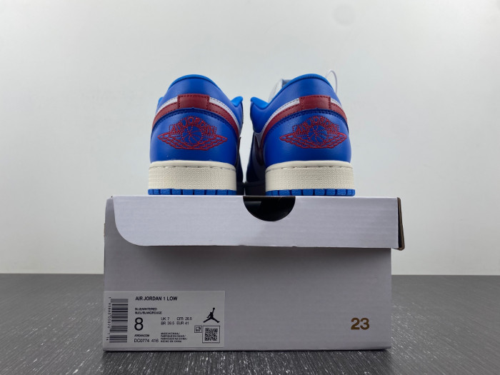 air jordan 1 low wmns "sport blue" dc0774-416