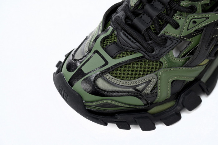 belanciaga Track 2 Sneaker Military Black 568614 W3AE1 2311