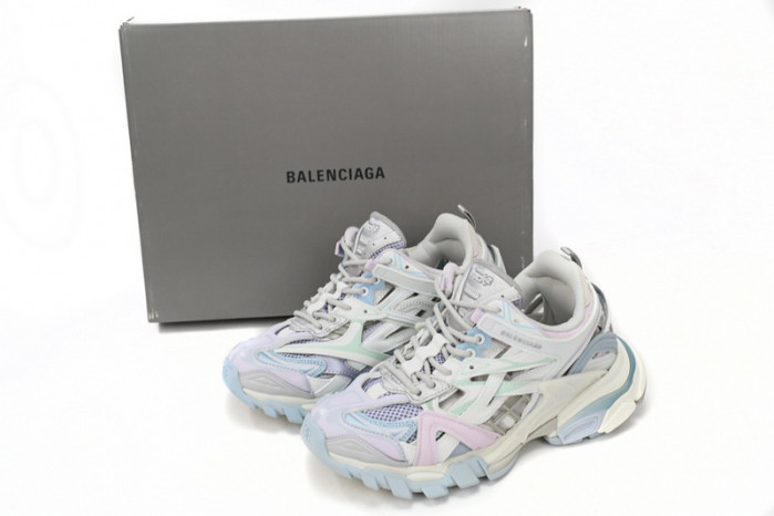 Ba*len*cia*ga track 2 sneaker military black pale white purple 568615 w2gn3 9045