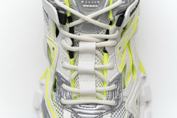 blenciaga Track 2 Sneaker White Fluo Yellow 568515 W2ON3 9073 B