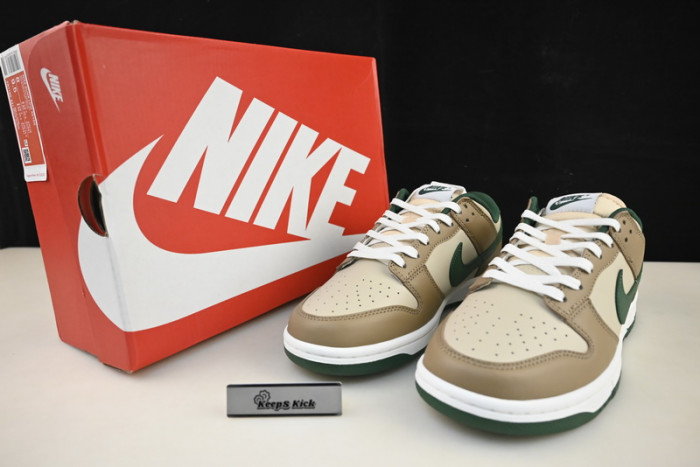nike dunk low tan green fb7160-231