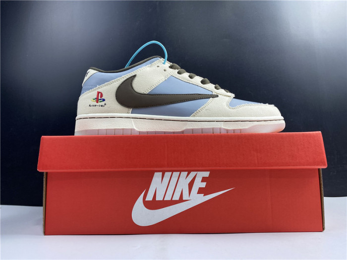 travis scott x playstation x nike dunk low cu1726-800