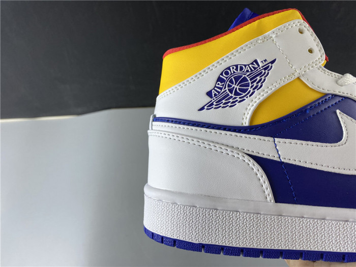 air jordan 1 mid royal blue laser orange 554724-131