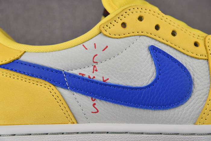 travis scott x air jordan 1 low og “canary” dz4137-700