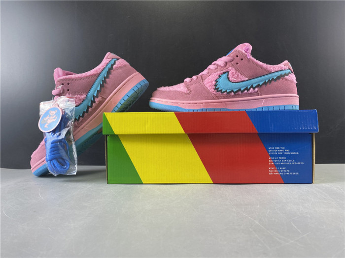 grateful dead x nike sb dunk low pink bear 2020 cj5378-600