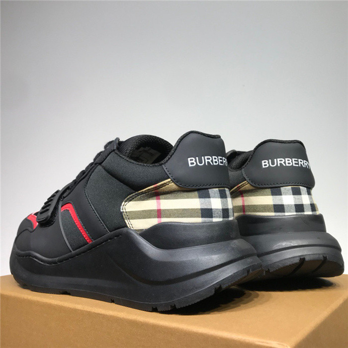 Bur*berry Vintage Check, Leather and Mesh Sneakers
