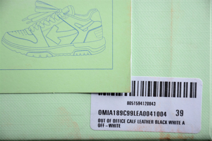 off-white out of office leather sneakers