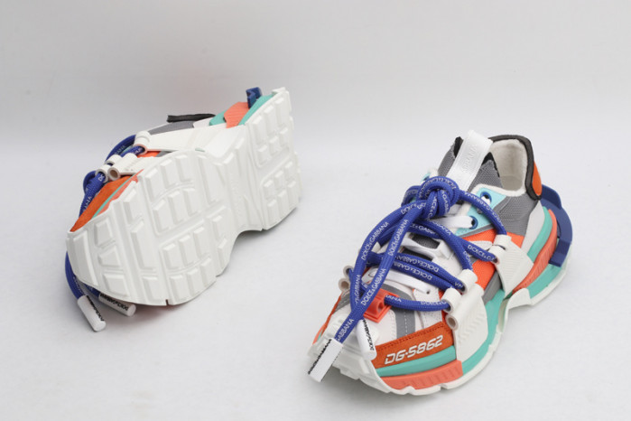 mixed-material space sneakers