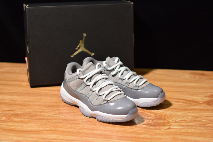 air jordan 11 low "cool grey" 528895-003