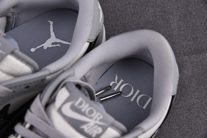 d1or x air jordan 1 low aj1 grey white black 553668 998