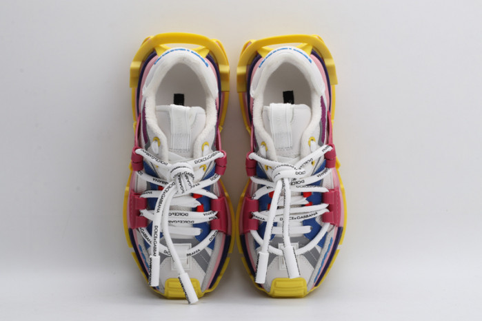 mixed-material space sneakers