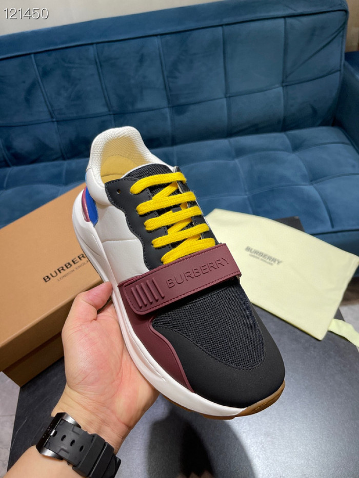 Bur*berry Vintage Check, Leather and Mesh Sneakers