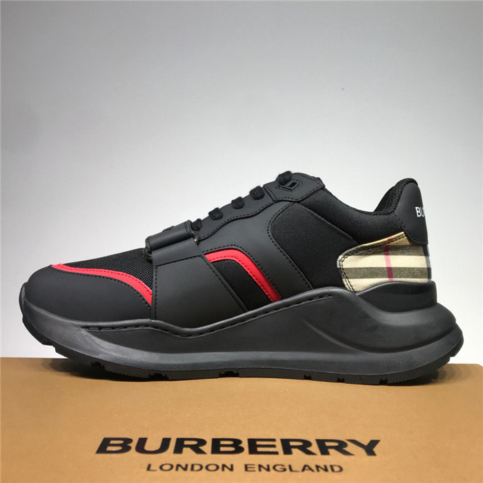 Bur*berry Vintage Check, Leather and Mesh Sneakers