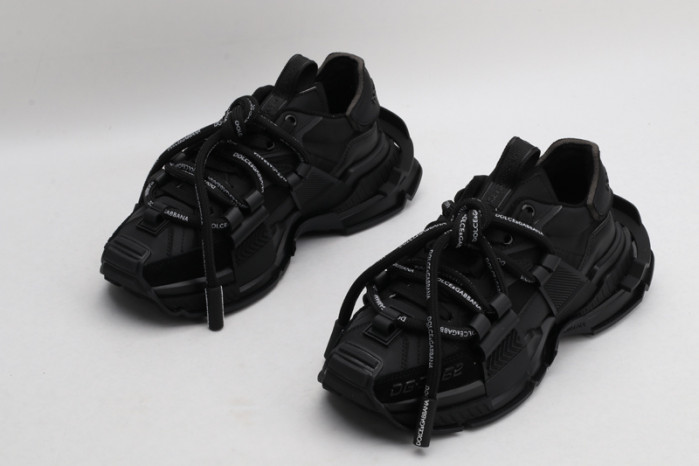 mixed-material space sneakers