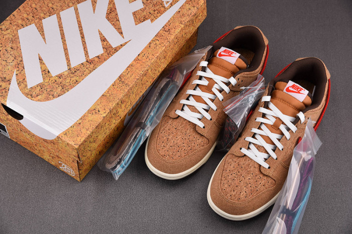 clot x nike dunk low "cork" fn0317-121