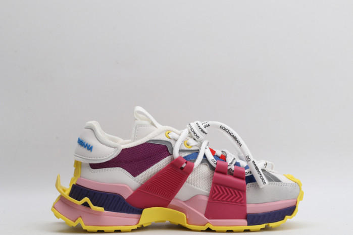 mixed-material space sneakers