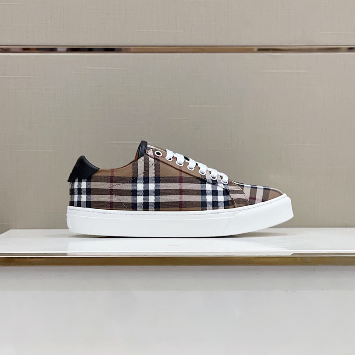 B**rry vintage check cotton sneakers