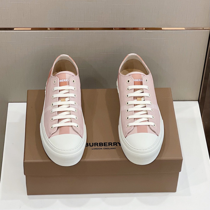 Bur*berry Vintage Check Cotton Sneakers