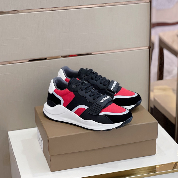 Bur*berry Vintage Check, Leather and Mesh Sneakers