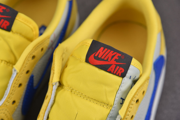 travis scott x air jordan 1 low og “canary” dz4137-700