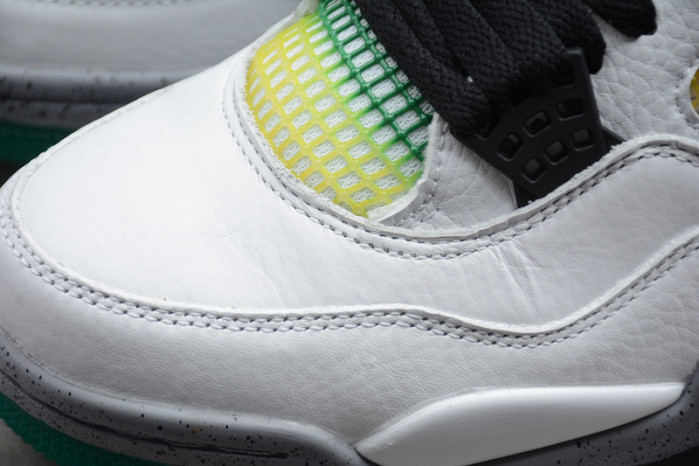 air jordan 4 retro "rasta - lucid green" - aq9129 100