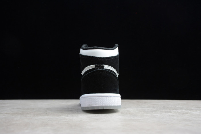 Air Jordan 1 Mid GS Panda White Black Teal Tint KID-BQ6931-103