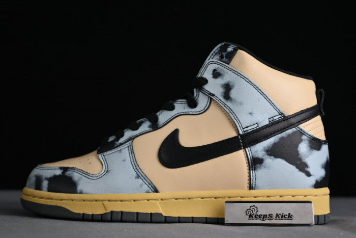 nike dunk high 1985 black acid wash dd9404-700