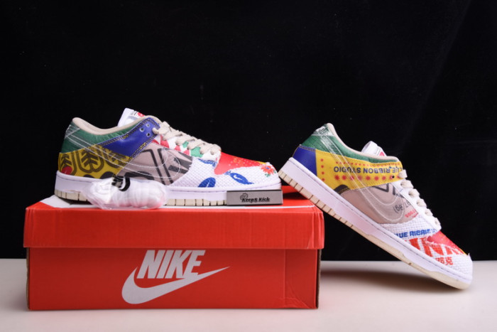 nike dunk low city market da6125-900